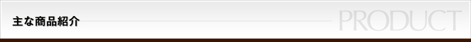 主な商品紹介